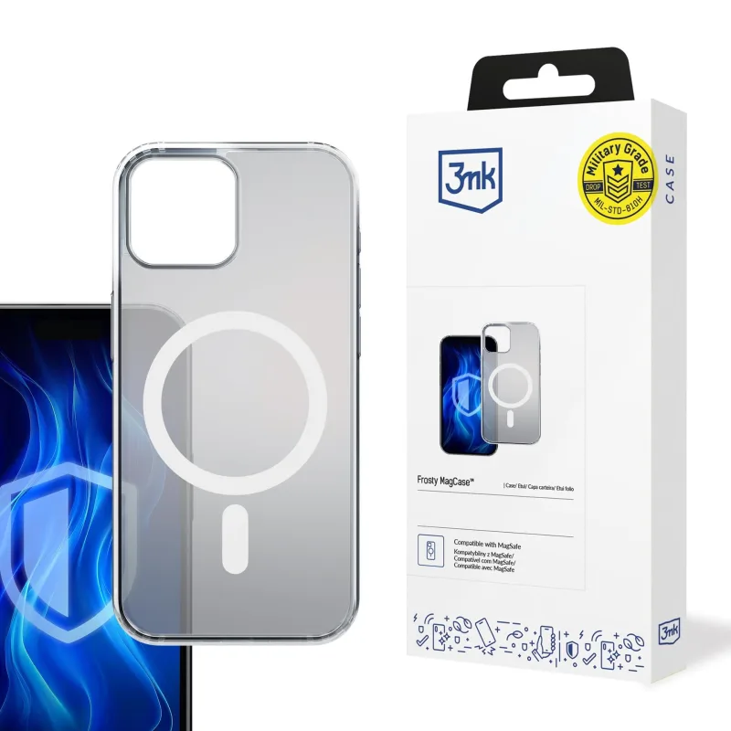 3mk ochranný kryt Frosty MagCase White pro Apple iPhone 12/ 12 Pro…