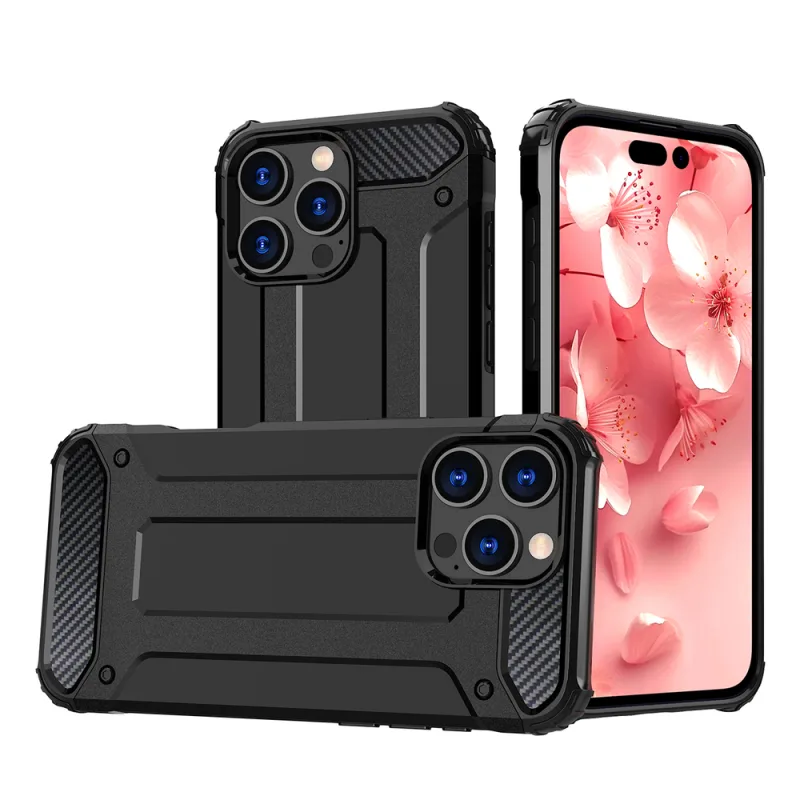 Kryt Hybrid Armor na iPhone 16 Pro – čierny
