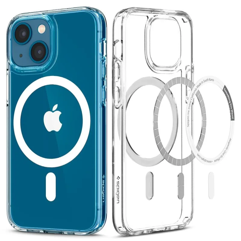 Puzdro Spigen Ultra Hybrid Mag Case s MagSafe pre iPhone 13 mini – biele