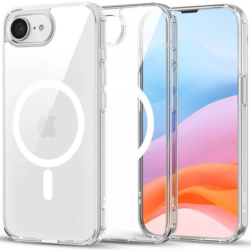 Puzdro Tech-Protect FlexAir Hybrid MagSafe na iPhone 16e – priehľadné