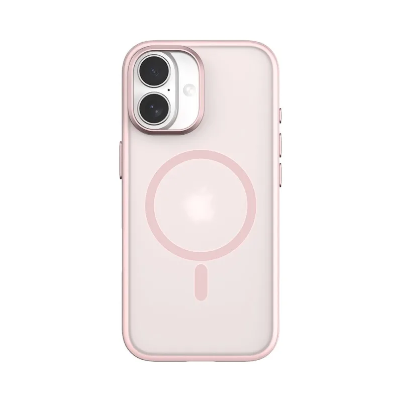 Comma kryt Joy Elegant Series Magnetic Case pre iPhone 17 - Pink Purple