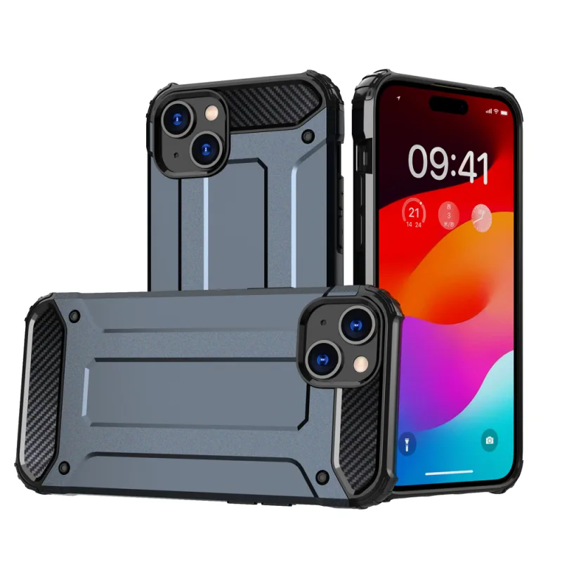 Kryt iPhone 15 Hybrid Armor – modrý