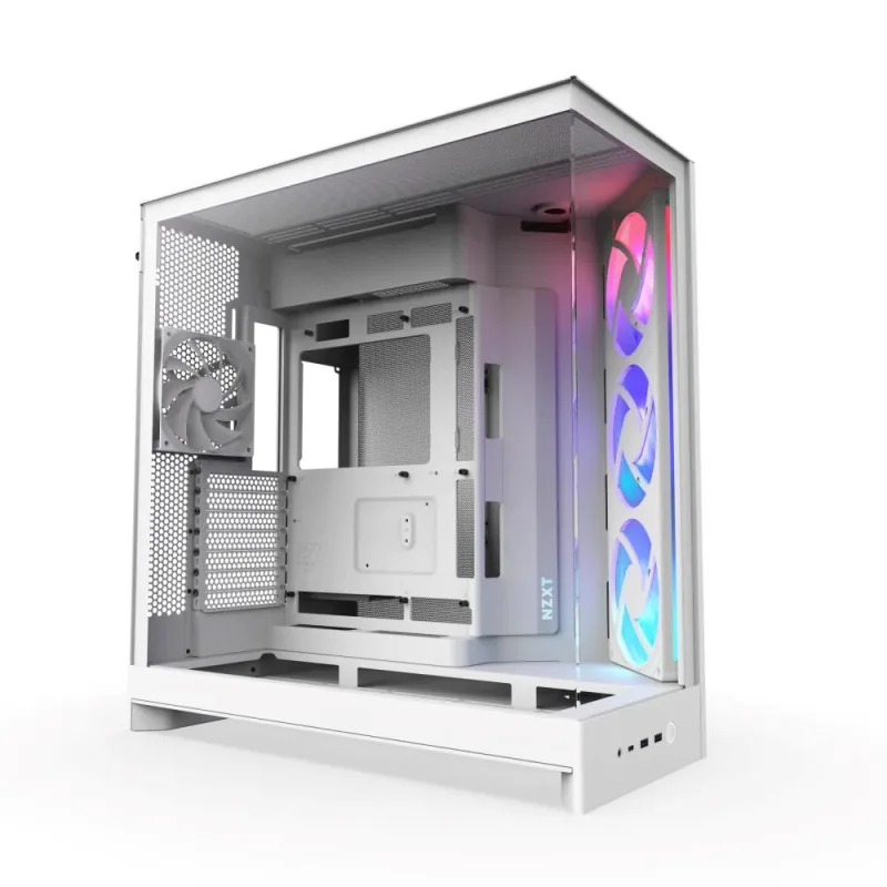 NZXT skříň H9 Flow ARGB dvoukomorová ATX / 3xRGB 140 mm / 1x 120mm fan …