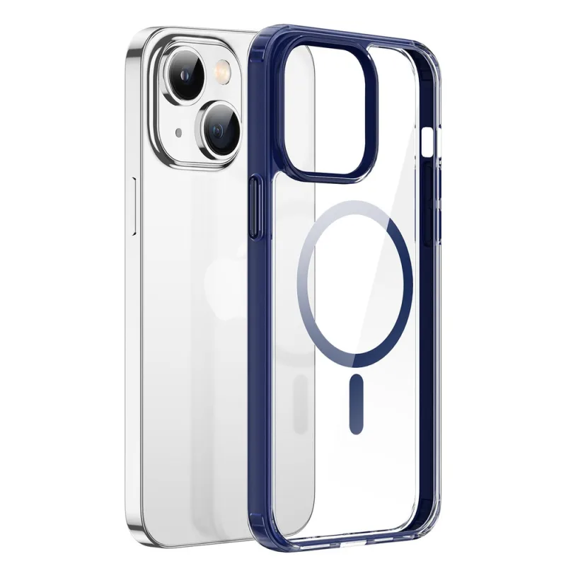 Puzdro Dux Ducis Clin2 pre iPhone 14 Plus magnetický kryt MagSafe modrý