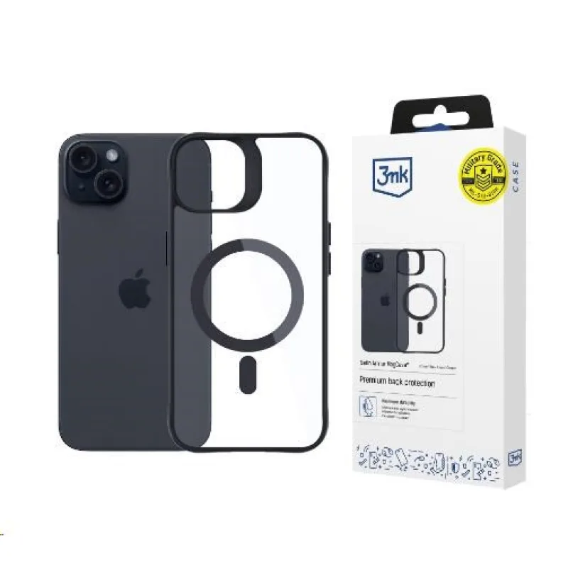 3mk ochranný kryt Satin Armor MagCase pro iPhone 15 5903108563819