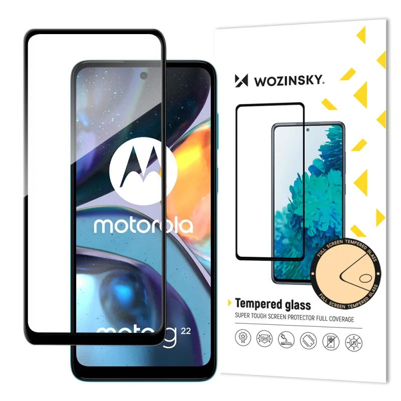 Tvrdené sklo Wozinsky Full Glue pre Motorola Moto G22