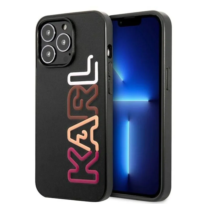 Karl Lagerfeld KLHCP13XPCOBK iPhone 13 Pro Max 6,7" čierny/čierny pevný obal Multipink Značka