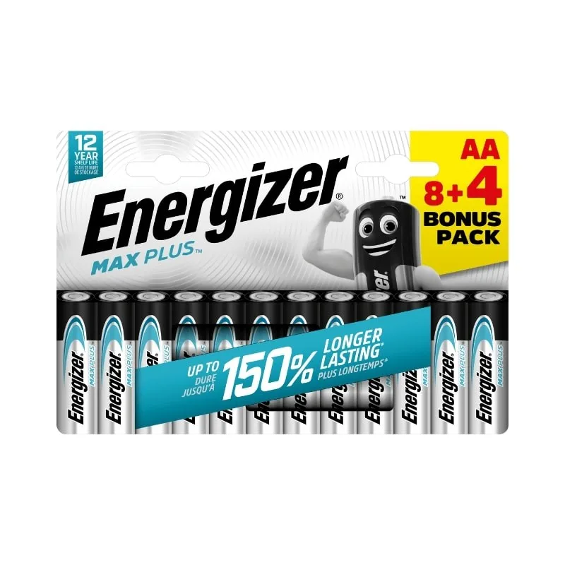 Energizer LR6/ 12 Max Plus AA 8+4 zdarma EM011