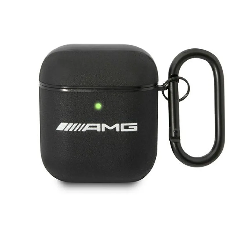 Kryt na slúchadlá AMG AMA2SLWK AirPods čierna/čierna koža