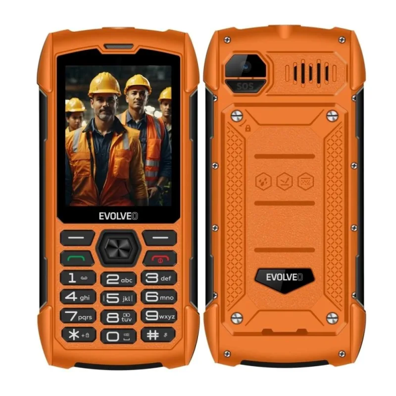 EVOLVEO StrongPhone H1, vodotesný odolný Dual SIM telefón, oranžová SGP…