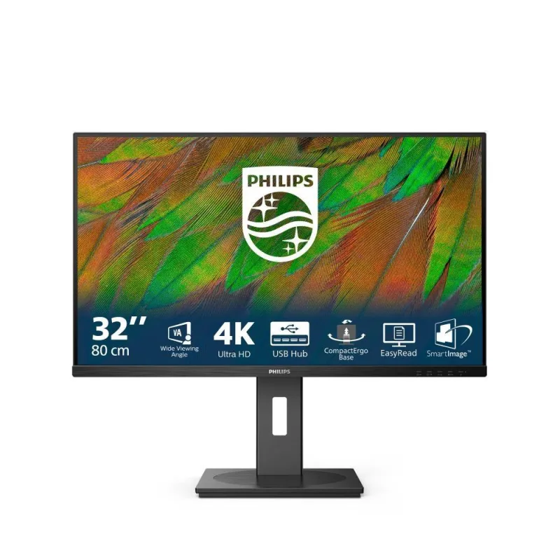 Philips/ 32B1N3800/ 31, 5"/ VA/ 4K UHD/ 60Hz/ 4ms/ Black/ 3R 32B1N3800/00