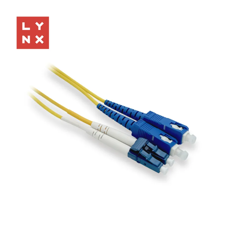 LYNX duplexní patch kabel SM, OS2, LC/ SC, 9/ 125µm, 0, 5m LX-DPX-LC…