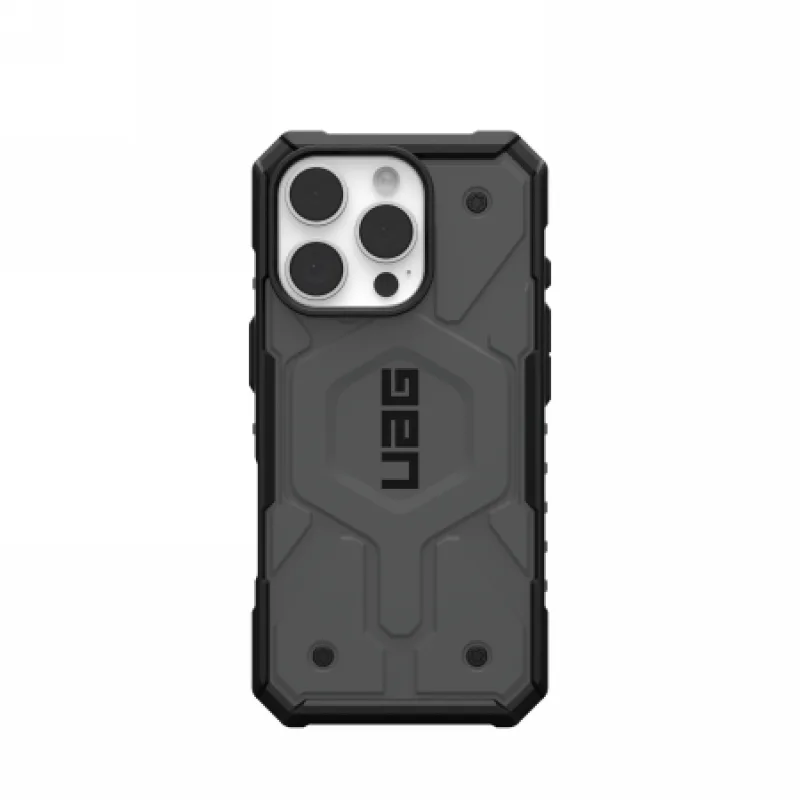Puzdro UAG Pathfinder Magsafe pre iPhone 16 Pro - strieborné