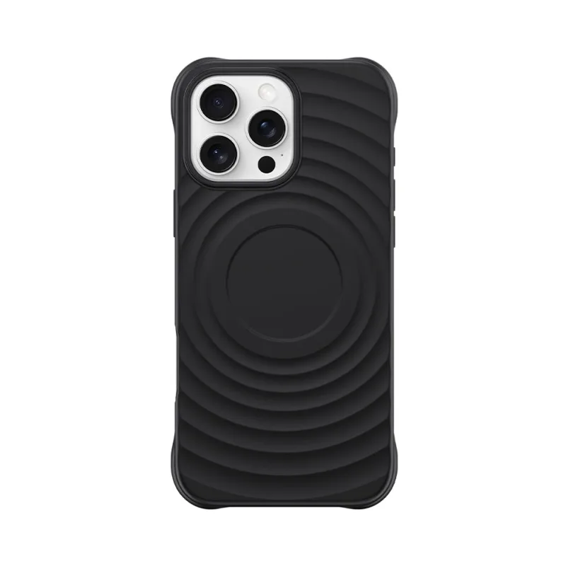 Devia kryt Ripple Magnetic Shockproof TPU Case pre iPhone 16 Pro - Black…