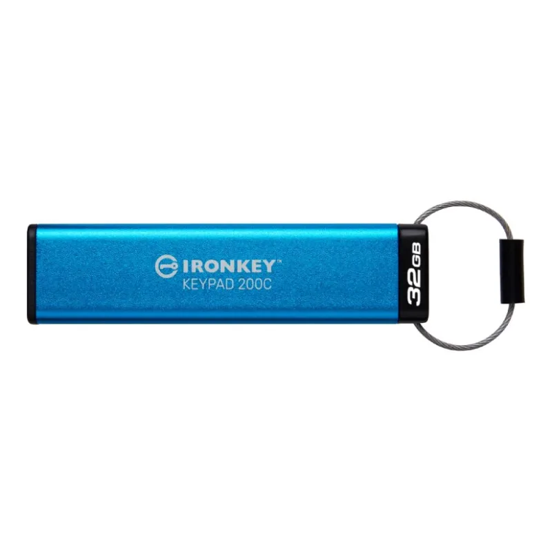 Kingston Flash Disk IronKey 32GB USB-C IronKey Keypad 200C, FIPS 140-3…