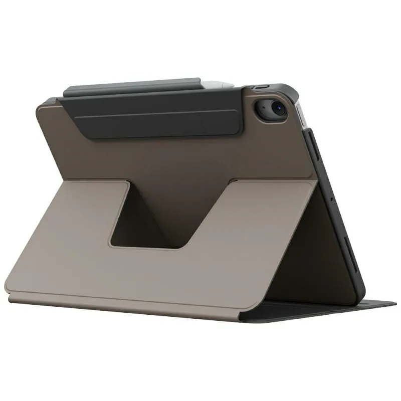 Otočné odnímateľné puzdro Uniq Rovus Snapmount Magnetic 360 pre iPad Air 13" 2024 / 2025 - šedé