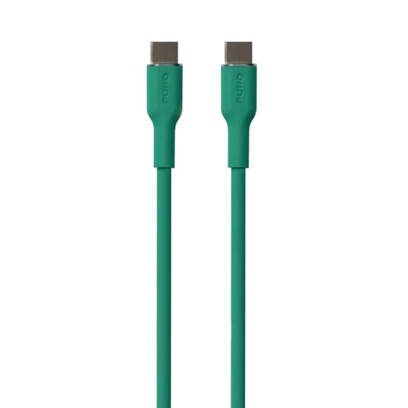Puro kábel Soft Silicone Cable USB-C to USB-C 1.5m - Dark Green…