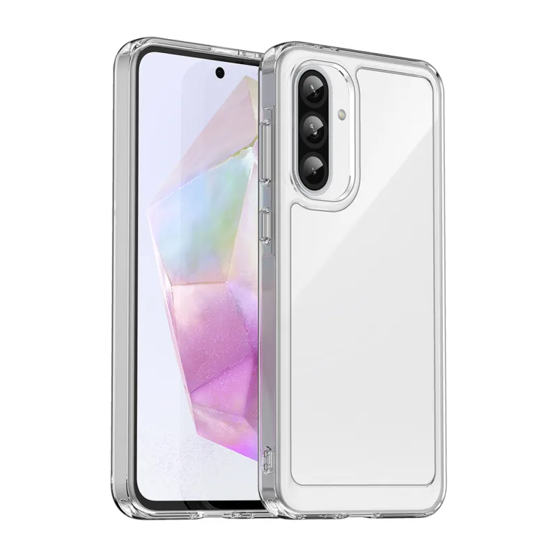 Puzdro Outer Space pre Samsung Galaxy A26 Kryt s flexibilným rámom – priehľadný