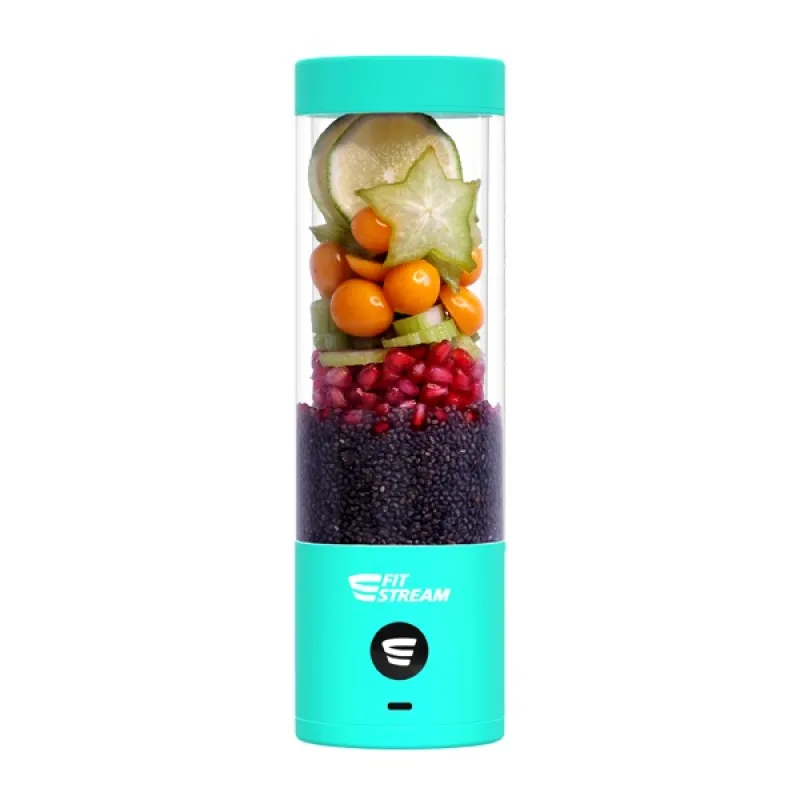 FitStream Pro Mint , prenosný, USB nabíjatelný mixér FitStreamPRO-Mint