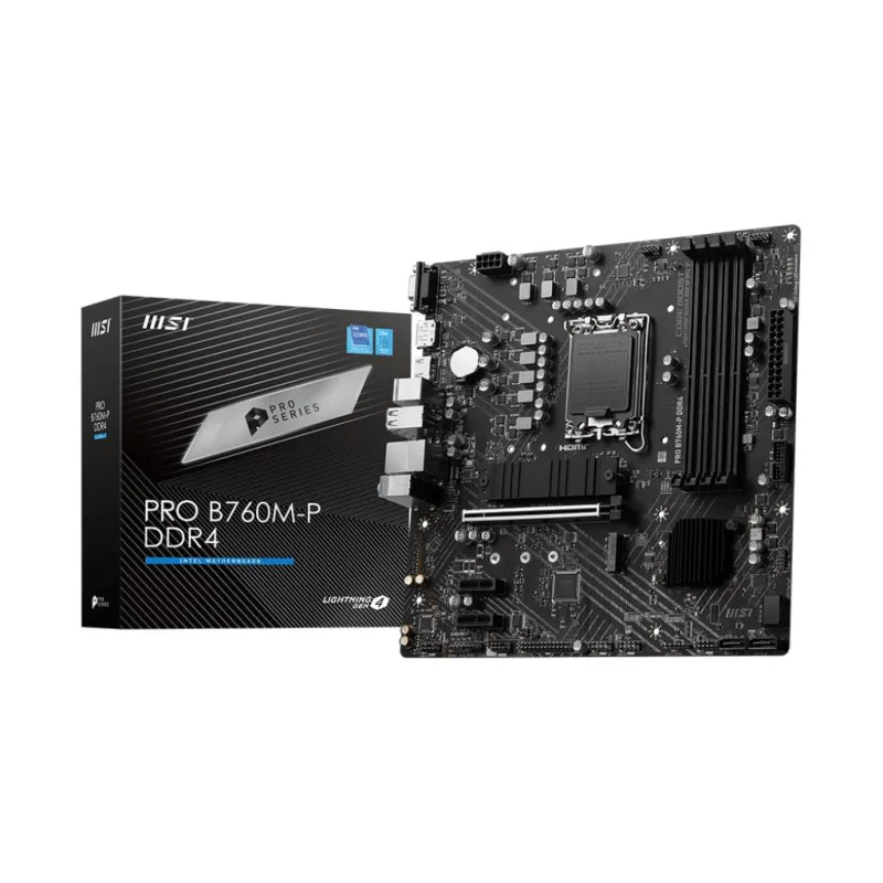 MSI MB Sc LGA1700 PRO B760M-P DDR4, Intel B760, 4xDDR4, 1xDP, 1xHDMI,…
