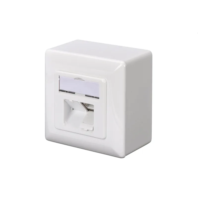 DIGITUS Zásuvka Profi STP 2 port, Cat5E na omietku, LSA, biela