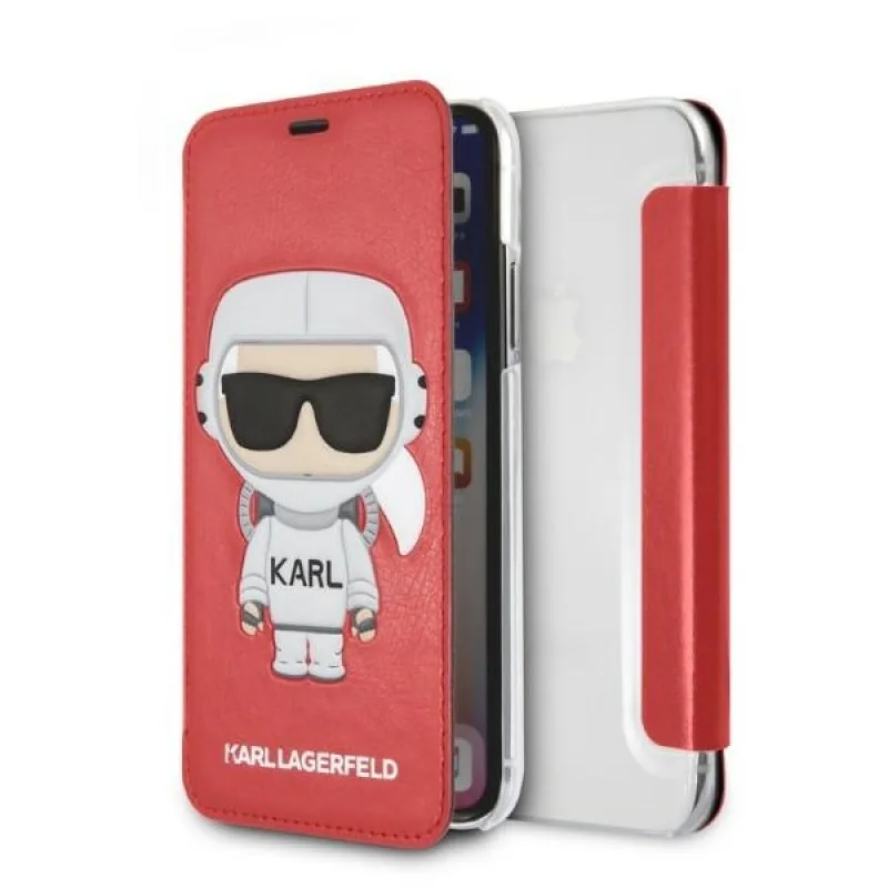 Karl Lagerfeld Puzdro Karl Space Cosmonaut na iPhone X/XS – červené