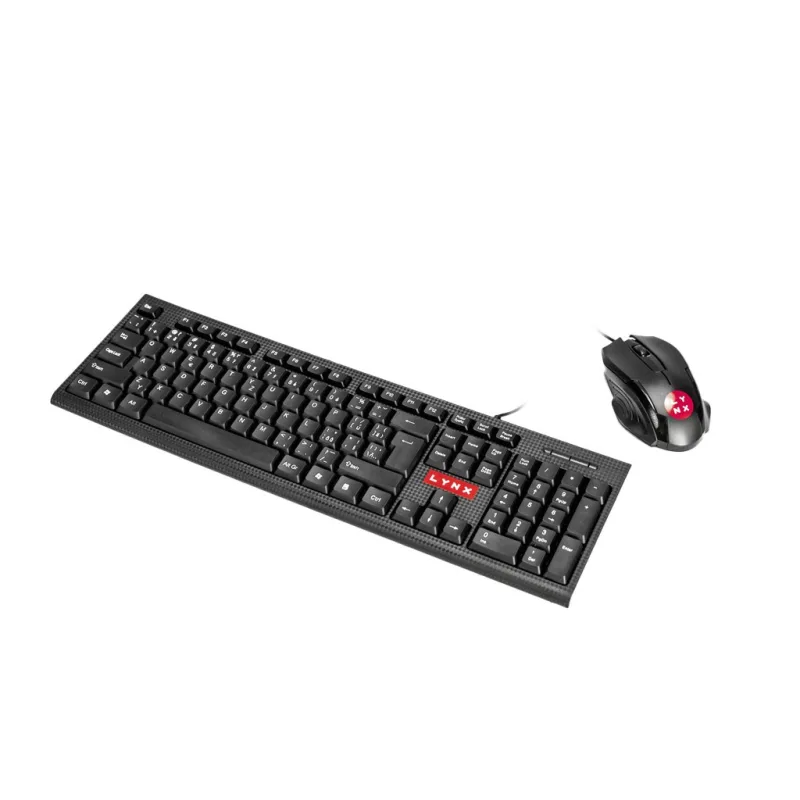 LYNX set klávesnice a myš , drátový set, USB, CZ/ SK