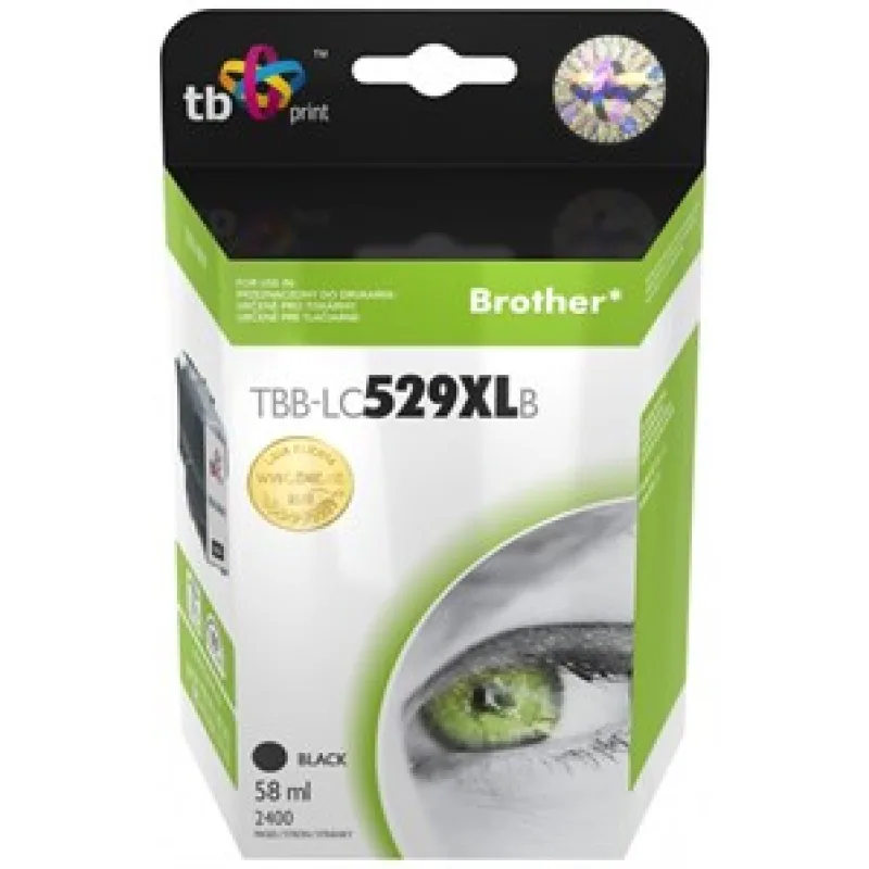 Ink. kaz. TB komp. s Brother LC529/ 539 BLACK Nová TBB-LC529XLB