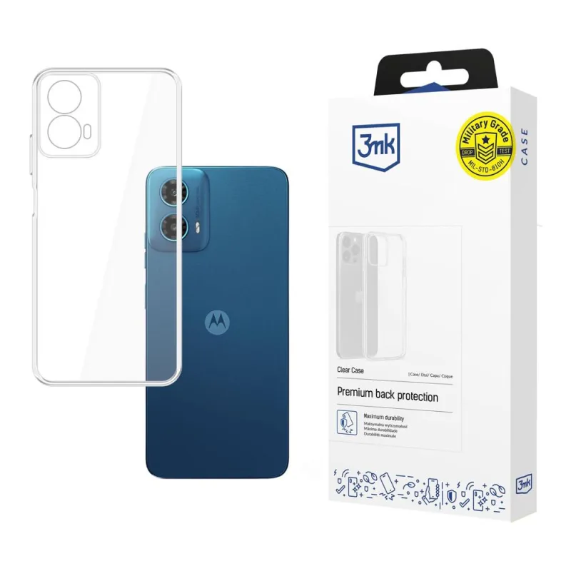 3mk priehľadné puzdro pre Motorola Moto G34 5G - priehľadné