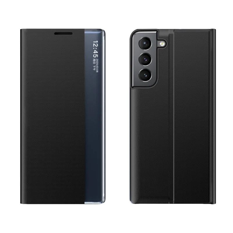 Nový kryt Sleep Case s funkciou stojana pre Samsung Galaxy S22 + (S22 Plus) čierny