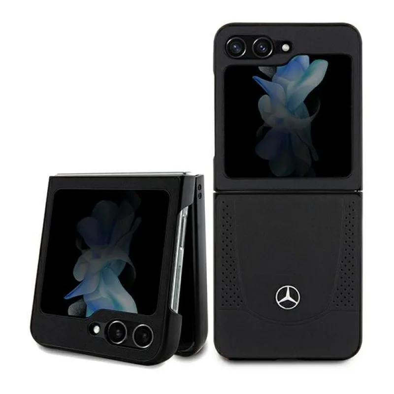 Kožené puzdro Mercedes Urban pre Samsung Galaxy Z Flip 5 - čierne