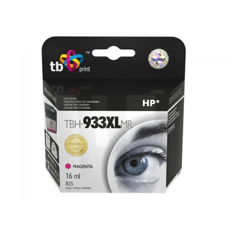 Ink. kazeta TB kompat. s HP PS Pro 8100 Magent ref TBH-933XLMR