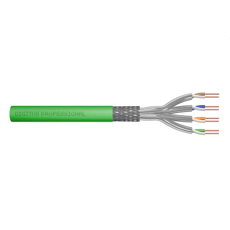 DIGITUS kábel Cat8.2 S/FTP, drôt, 2000MHz, Dca AWG 22/1, 100m, cievka,…