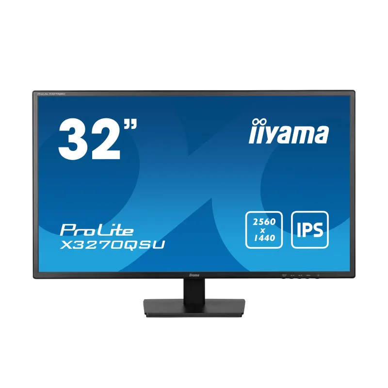 iiyama ProLite/ X3270QSU-B1/ 31, 5"/ IPS/ QHD/ 100Hz/ 3ms/ Black/ 3R…