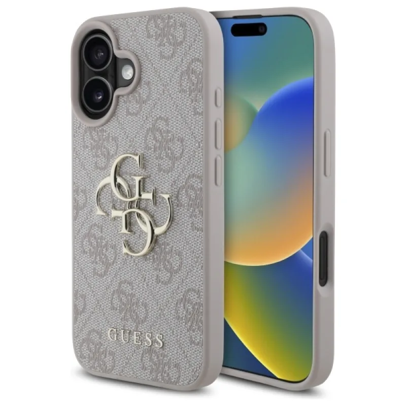 Puzdro Guess 4G Big Logo pre iPhone 16 – ružové
