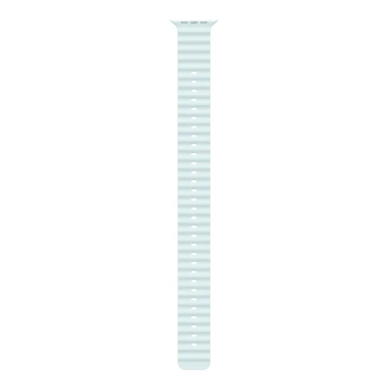 Apple Watch 49mm Ice Blue Ocean Band Extension - Black Titanium Finish