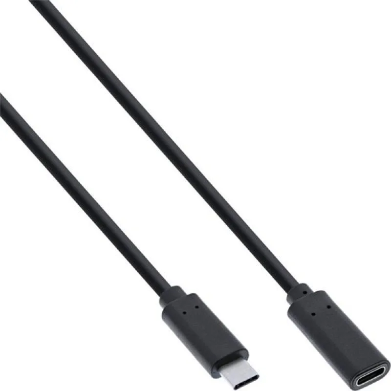 Kábel USB 3.2 Gen 1x2, Typ C CM/CF 1,5m, 10Gbps, PD 60w 20V3A, čierny,…