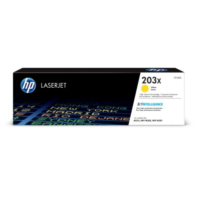HP 203X High Yield Yellow Orig.LJ Cartridge, CF542X CF542X