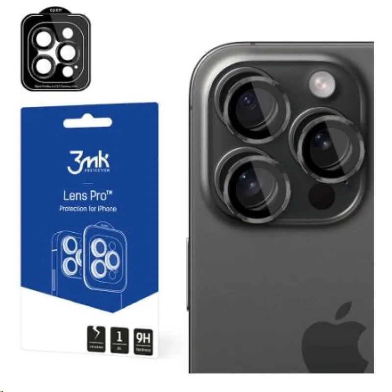 3mk Lens Protection Pro pro Apple iPhone 15 Pro, Graphite 5903108530019