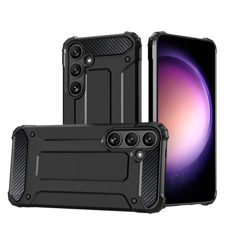 Kryt Hybrid Armor pre Samsung Galaxy S24+ armored - čierny