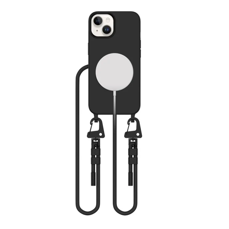 Puzdro MagSafe na iPhone 13 Tech-Protect MagNecklace – čierne