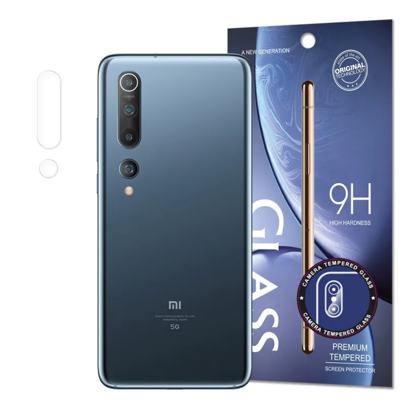 Tvrdené sklo na fotoaparát super odolné 9H ochranné sklo Xiaomi Mi 10 (balenie – obálka)