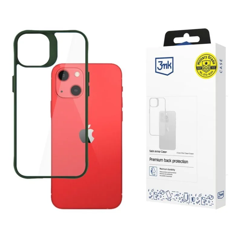3mk ochranný kryt Satin Armor Case+ Green pro Apple iPhone 13…