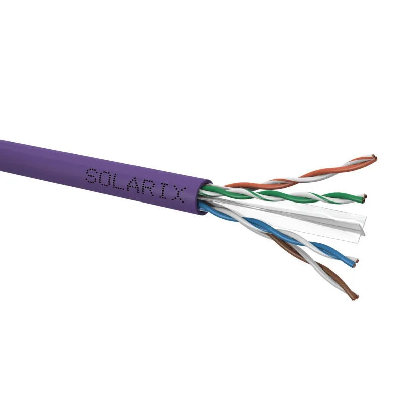 Inštalačný kábel Solarix CAT6 UTP LSOH Dca-s2, d2, a1 100m/ box SXKD-6…