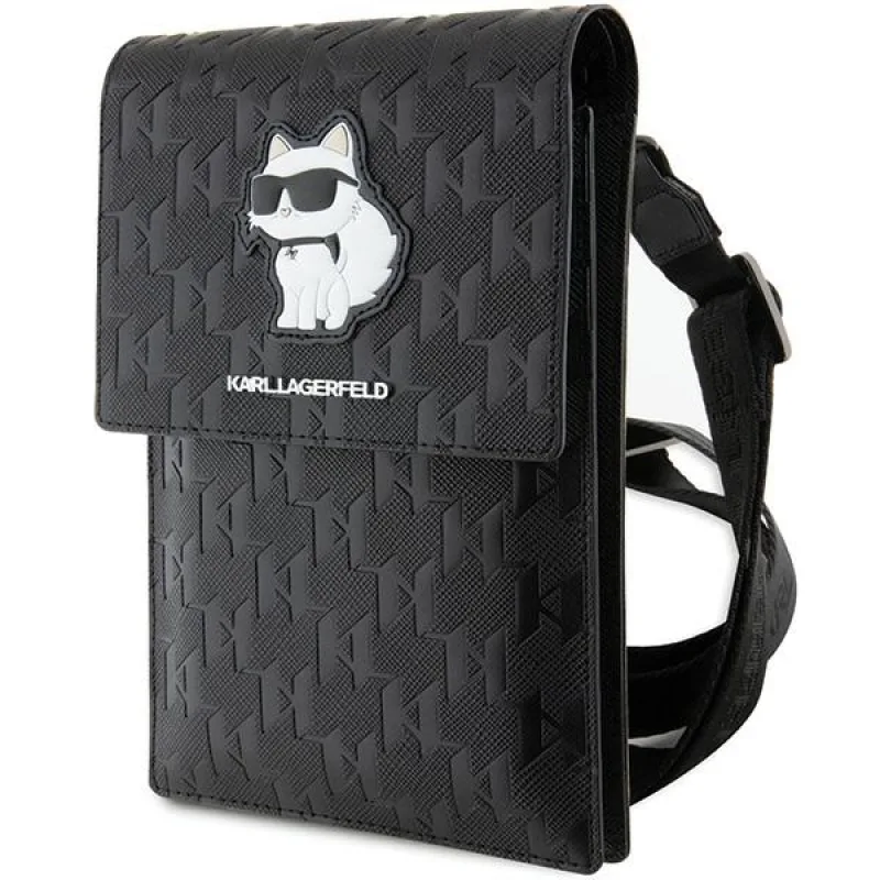 Karl Lagerfeld Case Kabelka KLWBSAKHPCK - Black Saffiano Monogram Choupette