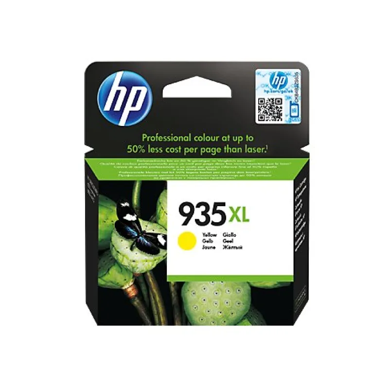 HP Žltá originálna atramentová kazeta s vysokou výťažnosťou HP 935XL…