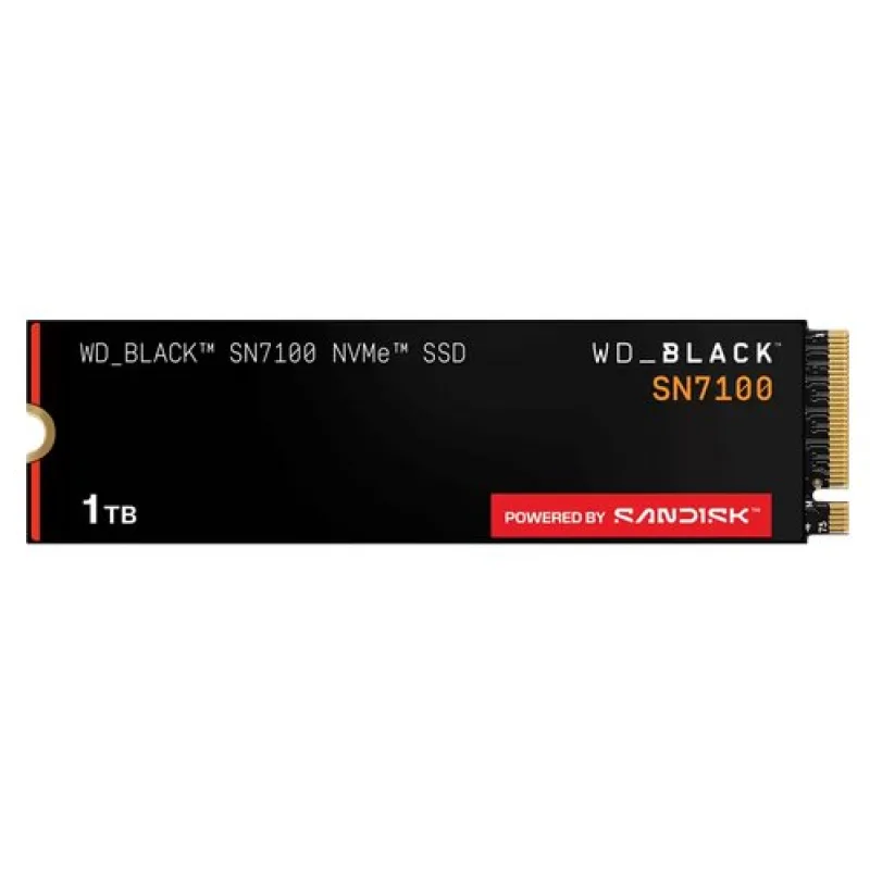 WD BLACK SN7100 SSD 1TB M.2 NVMe Gen4 POWERED BY SANDISK WDS100T4X0E