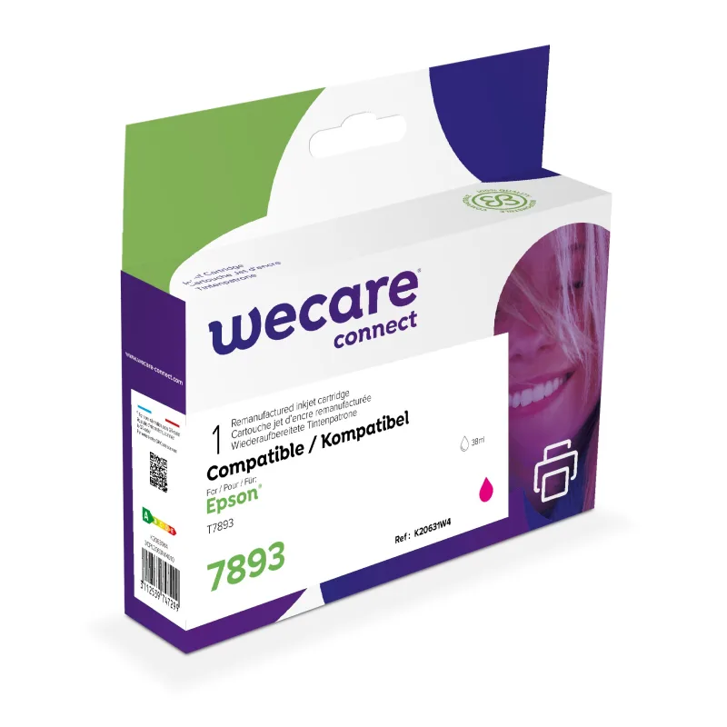 WECARE ARMOR ink kompatibilný s EPSON C13T789340, červená/ magenta…