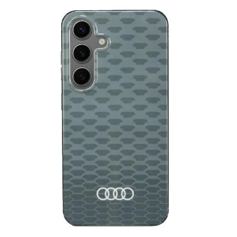 Audi IML vzor šitia Puzdro MagSafe S24 S921 šedo/géžové pevné puzdro AU-IMLMS24-Q5/D3-GY