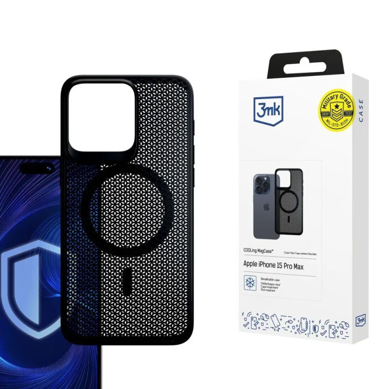 3mk ochranný kryt Cooling Magcase pro Apple iPhone 15 Pro Max…